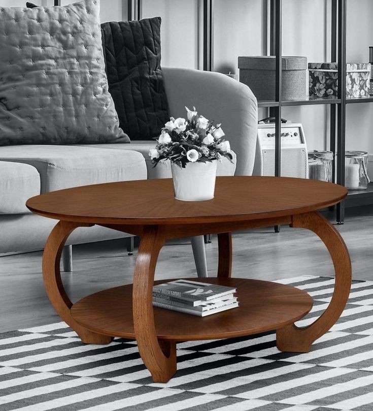 Round Wood Coffee Table