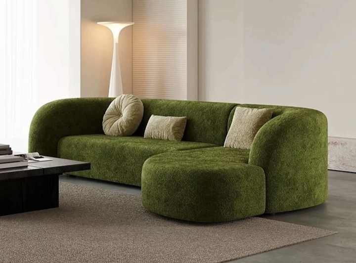 Curved sectional sofa — new furniture