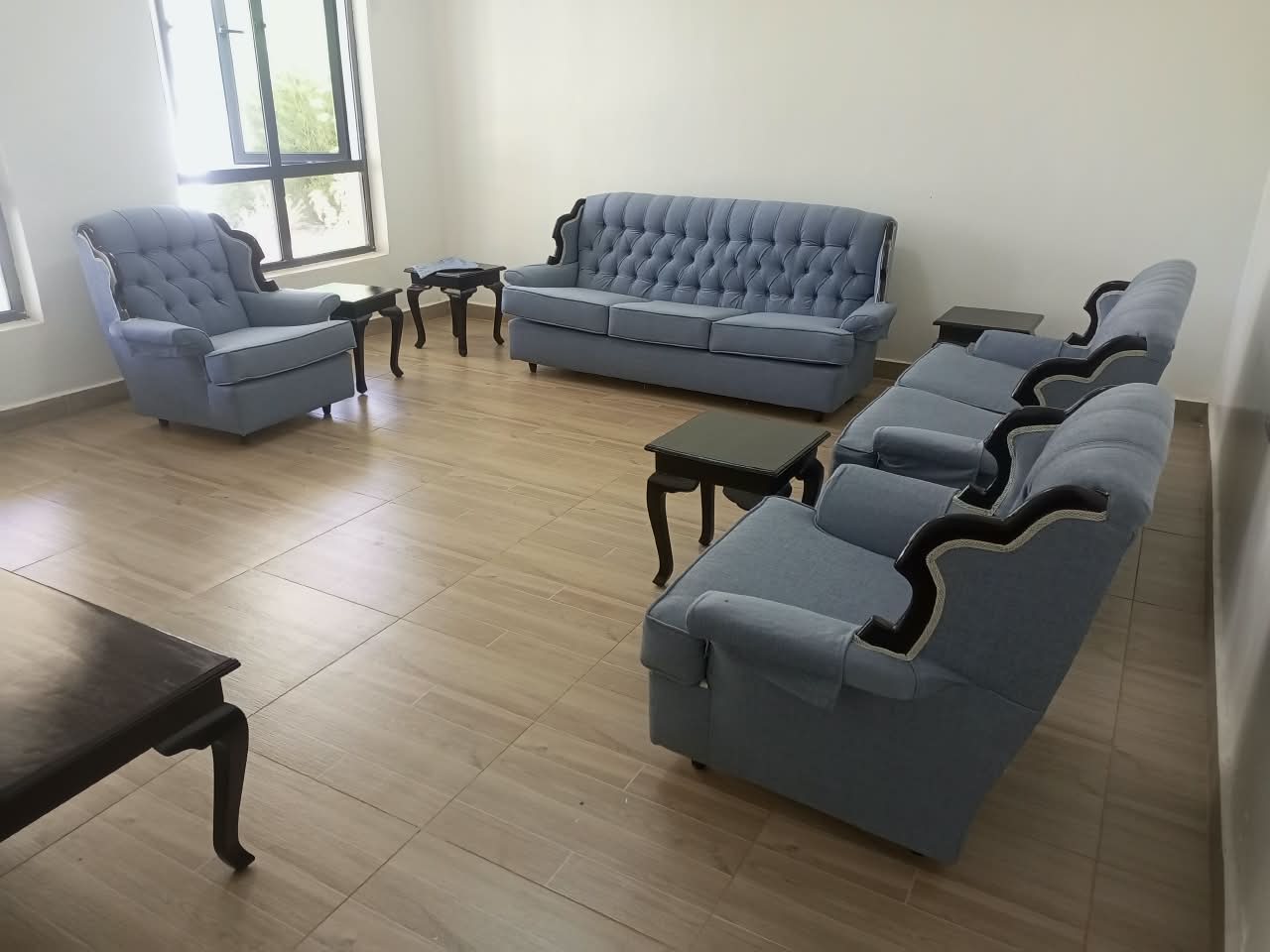 Restored living room suite — re-upholstered