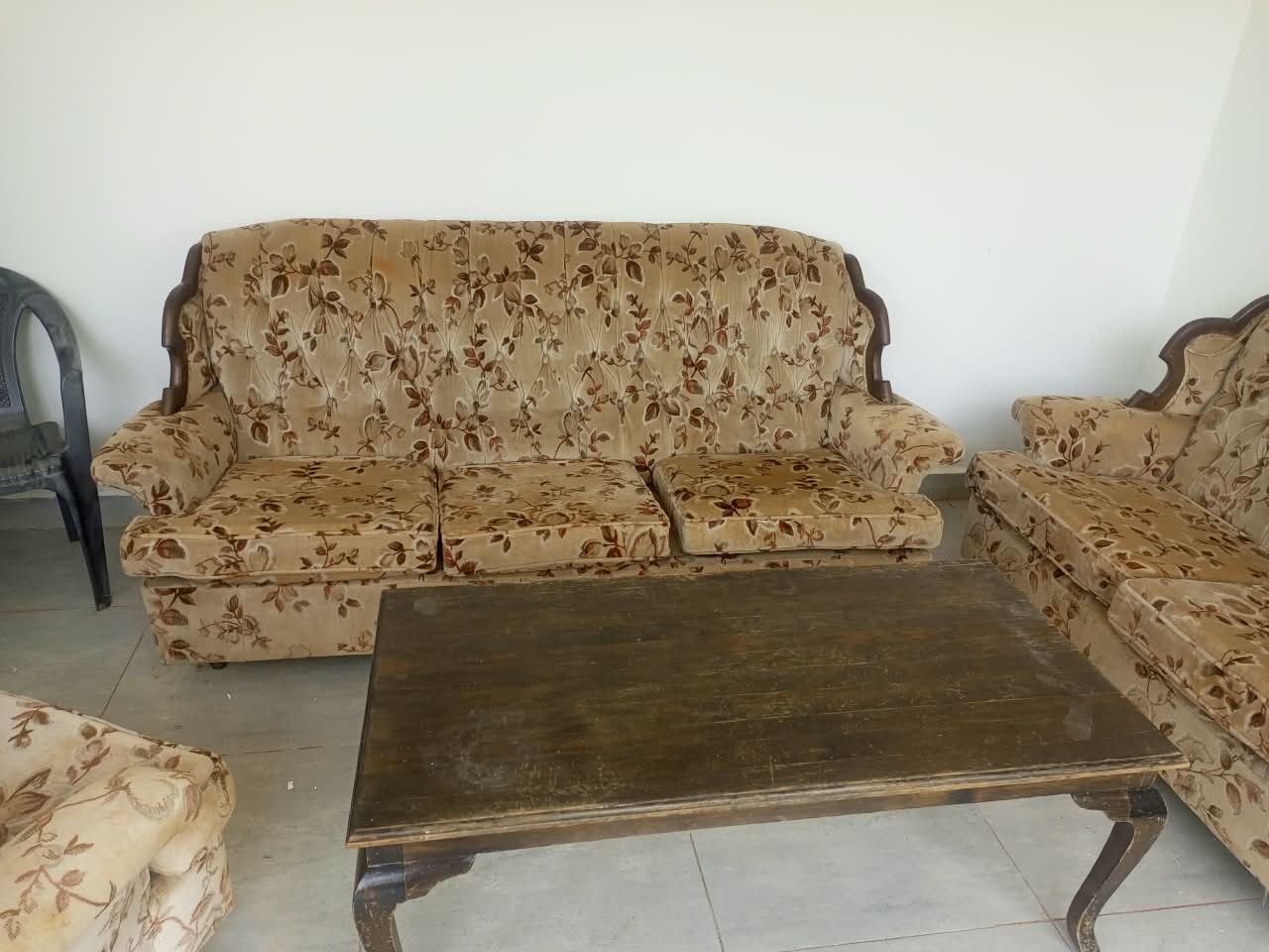 Living Room Suite + Tables Restoration — before