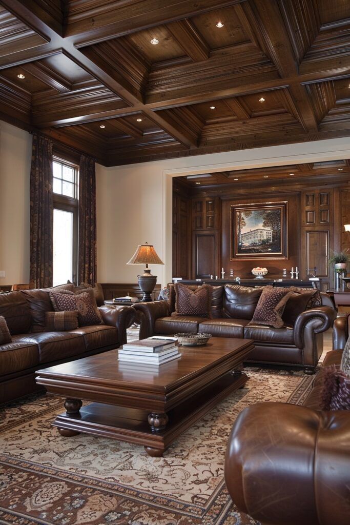 Wood-Paneled Study